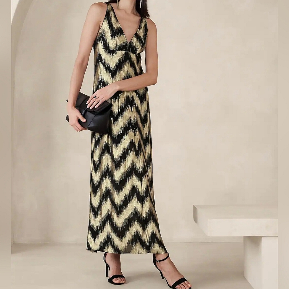 NWT BANANA REPUBLIC | $200 Cocktail Shimmer Maxi Dress